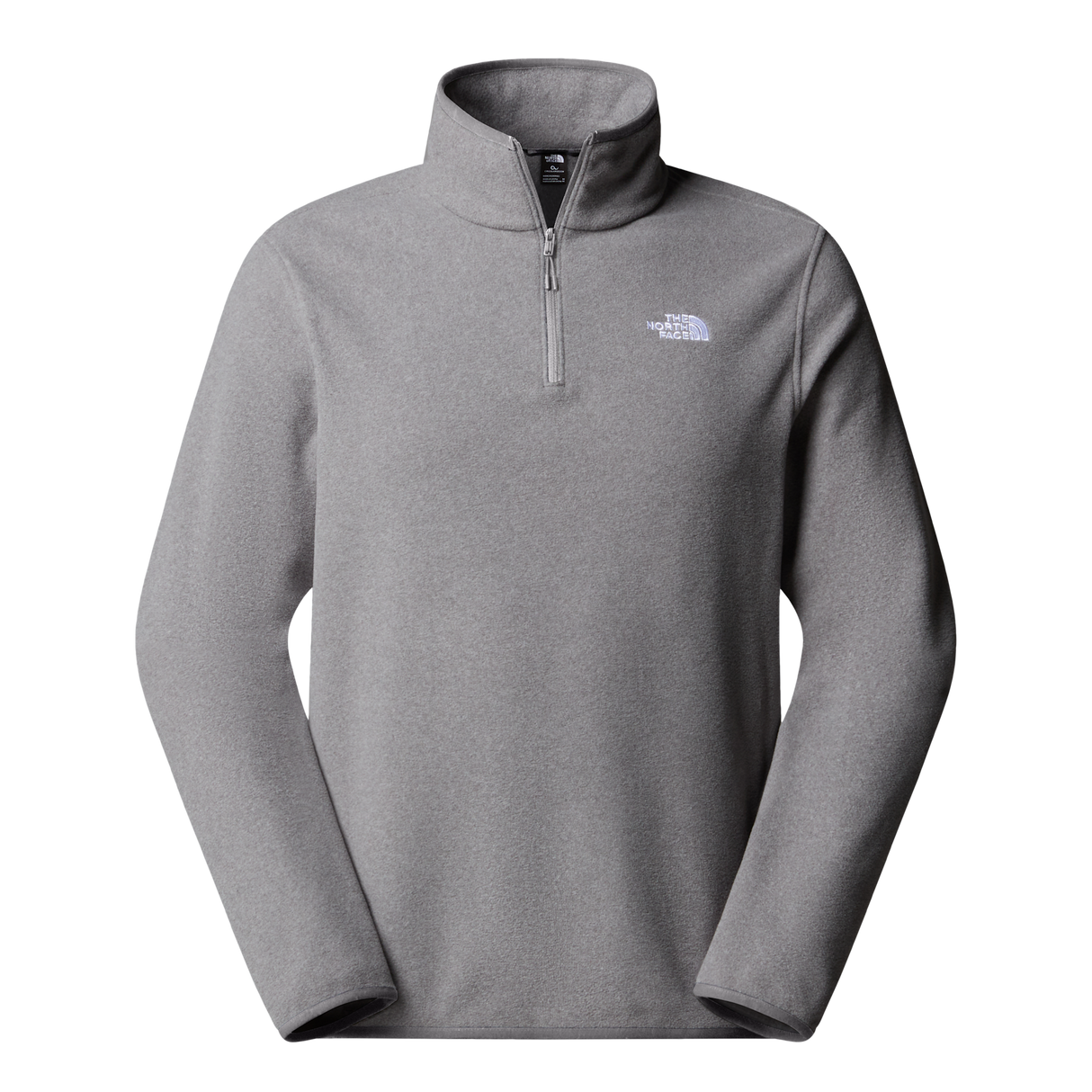The North Face - Glacier Fleece 1/4 Zip Jacket Caraway Seed da uomo - TNF Mid Grey Heather - vista principale