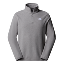 The North Face - Glacier Fleece 1/4 Zip Jacket Caraway Seed da uomo - TNF Mid Grey Heather - vista principale