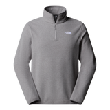 The North Face - Glacier Fleece 1/4 Zip Jacket Caraway Seed da uomo - TNF Mid Grey Heather - vista principale