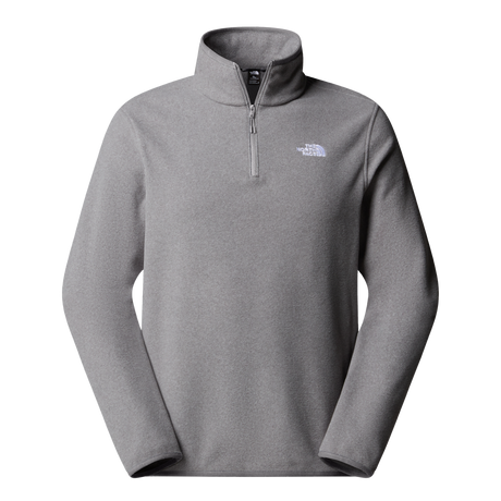 The North Face - Glacier Fleece 1/4 Zip Jacket Caraway Seed da uomo - TNF Mid Grey Heather - vista principale