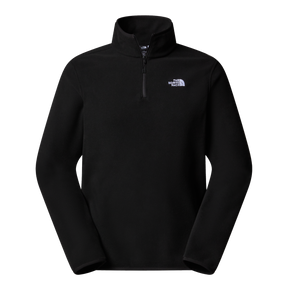 The North Face - Glacier Fleece 1/4 Zip Jacket Caraway Seed da uomo - BLACK - vista principale