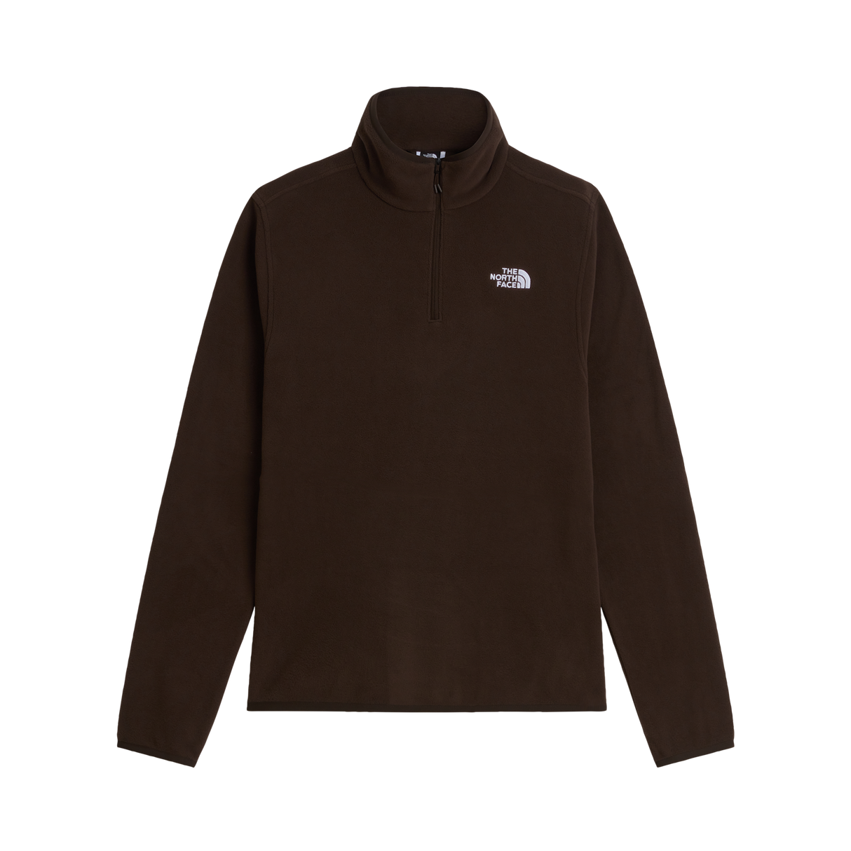 The North Face - Glacier Fleece 1/4 Zip Jacket Caraway Seed da uomo - Dark Chestnut - vista principale