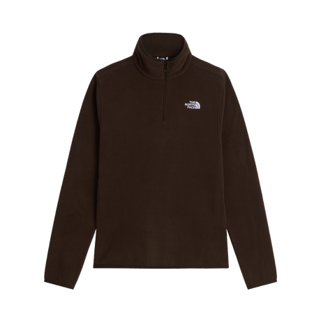 The North Face - Glacier Fleece 1/4 Zip Jacket Caraway Seed da uomo - Dark Chestnut - vista principale