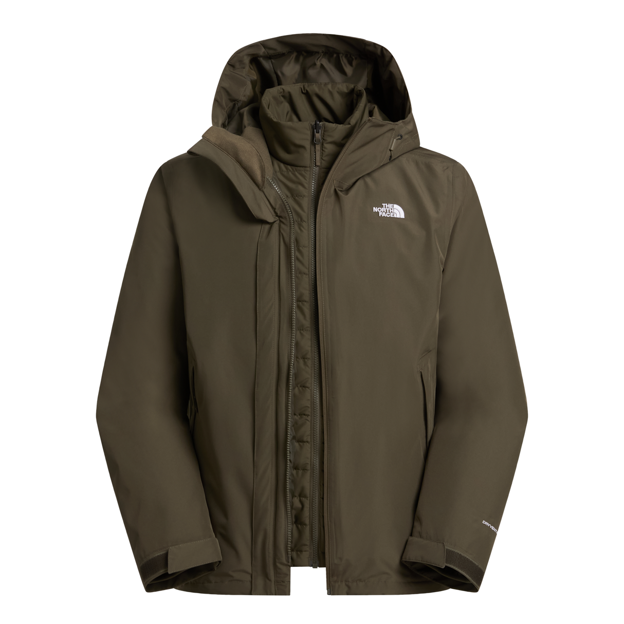 The North Face - Carto Mono Triclimate Hooded Jacket da uomo - NEW TAUPE GREEN - vista alternativa 1