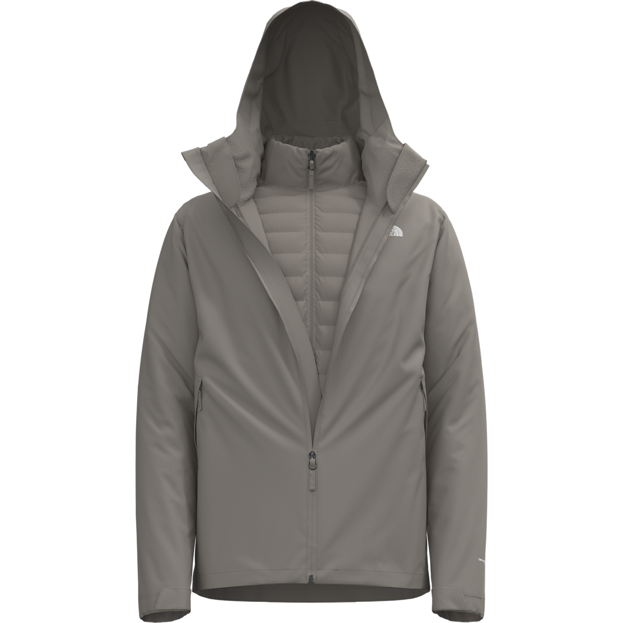 The North Face - Carto Mono Triclimate Hooded Jacket da uomo - Stone Slab - vista principale