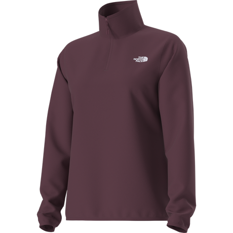 The North Face - Glacier Fleece 1/4 Zip Jacket da donna - Burgundy Crush - vista alternativa 2