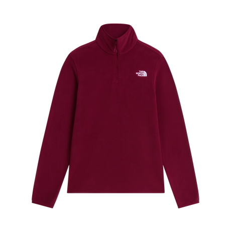 The North Face - Glacier Fleece 1/4 Zip Jacket da donna - Burgundy Crush - vista principale