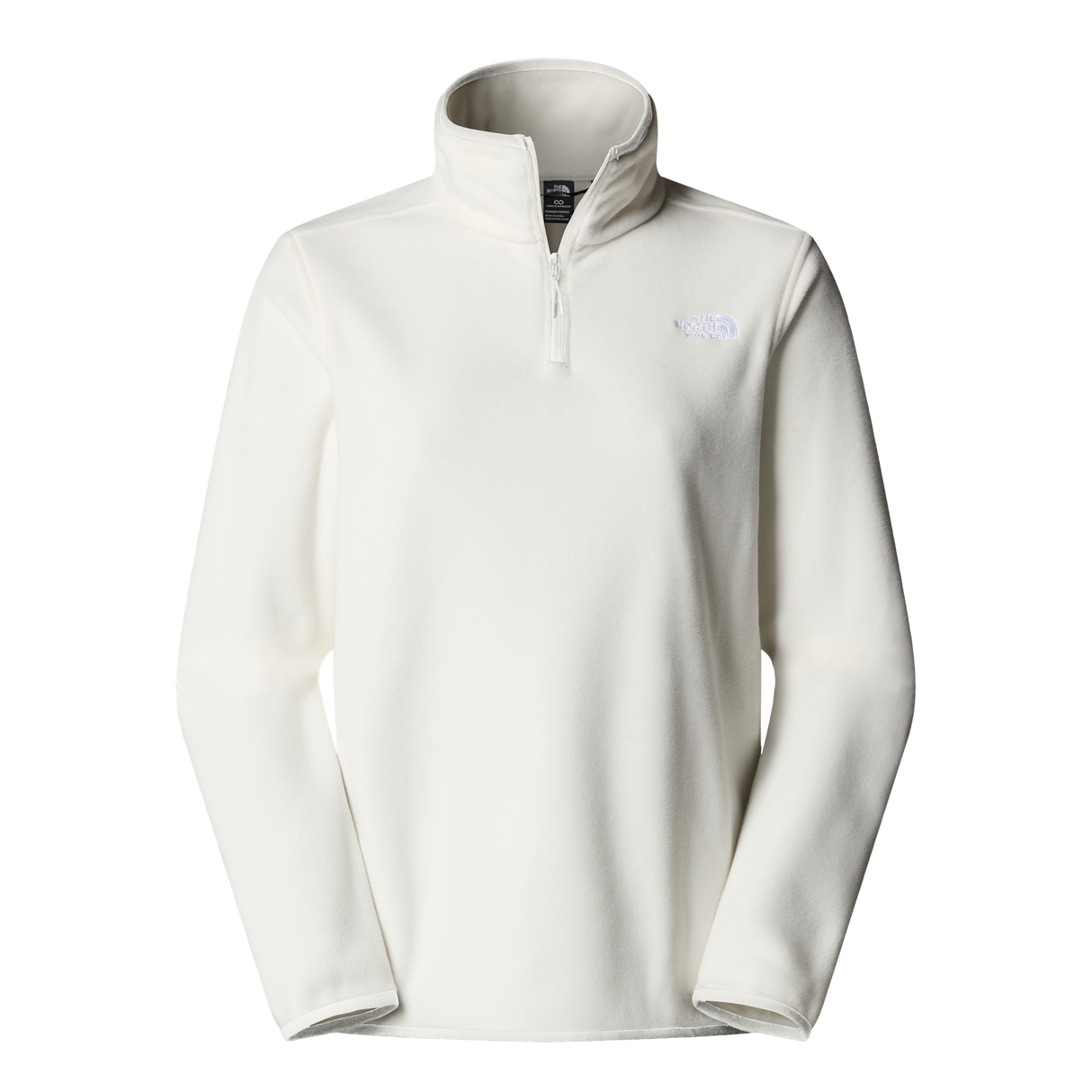 The North Face - Glacier Fleece 1/4 Zip Jacket da donna - WHITE DUNE - vista principale