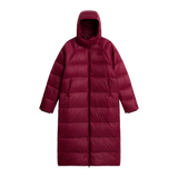 The North Face - Hydrenalite City Long Down Hooded Park da donna - Burgundy Crush - vista principale
