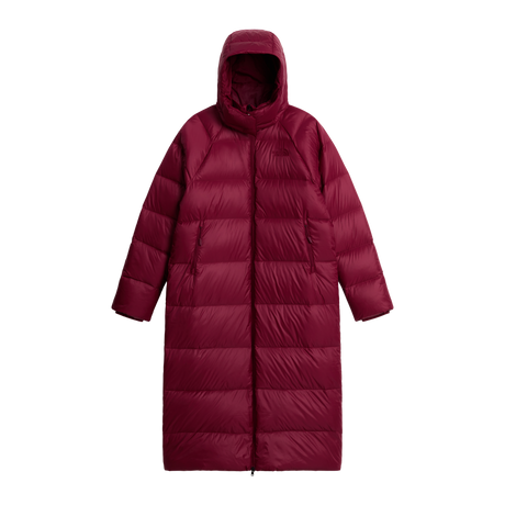 The North Face - Hydrenalite City Long Down Hooded Park da donna - Burgundy Crush - vista principale