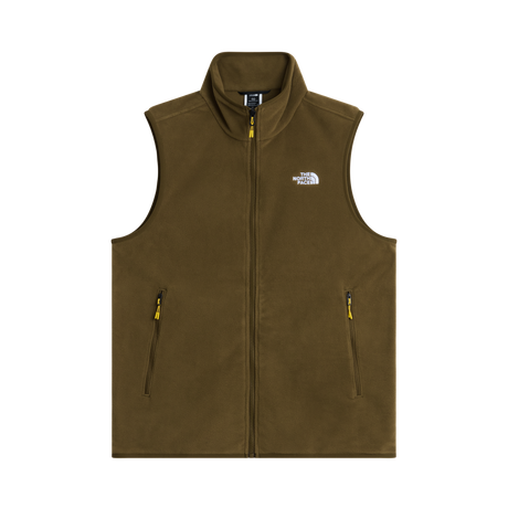 The North Face - Glacier Fleece Vest Caraway Seed da uomo - TNFBLK/BRNNRABL - vista principale