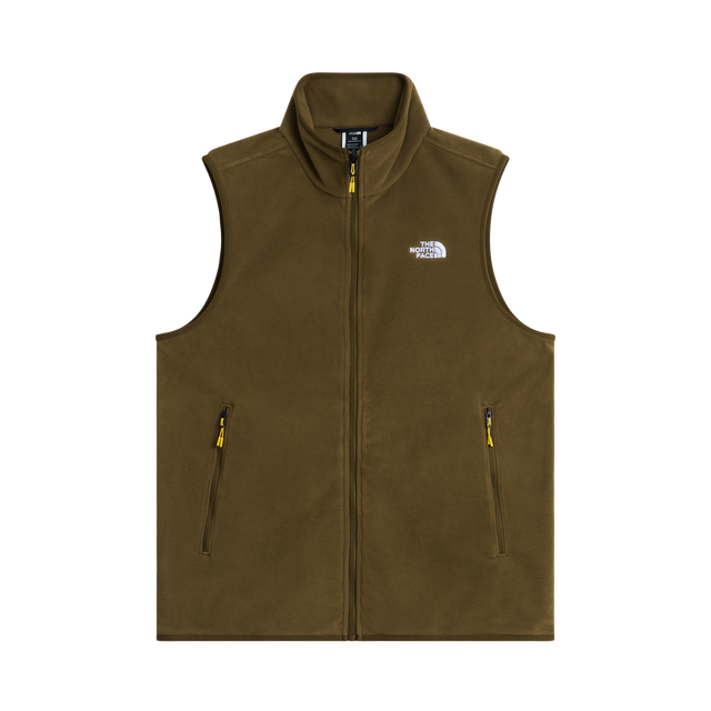 The North Face - Glacier Fleece Vest Caraway Seed da uomo - TNFBLK/BRNNRABL - vista principale