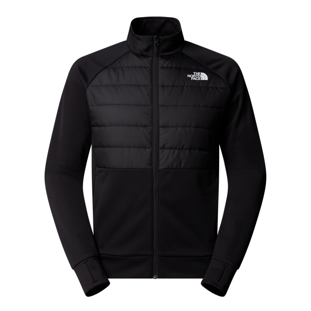 The North Face - Reaxion 2.0 Fleece Hybrid full-zip Jkt da uomo - TNF BLACK HEATHER - vista principale