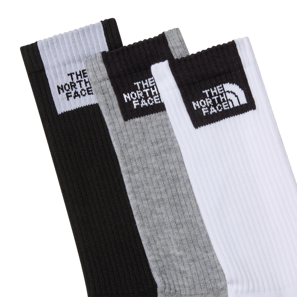 The North Face - Multi Sport Fine Box Cush Crew Sock 3p unisex - TNF White/TNF Black/Mon - vista alternativa 2