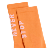 The North Face - Never Stop Trail Run Crew Sock Papaya/Bold unisex - WHITE/FIERYRED - vista alternativa 1
