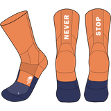 The North Face - Never Stop Trail Run Crew Sock Papaya/Bold unisex - WHITE/FIERYRED - vista alternativa 10