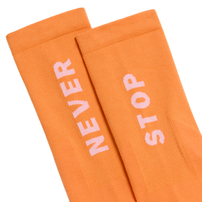 The North Face - Never Stop Trail Run Crew Sock Papaya/Bold unisex - WHITE/FIERYRED - vista alternativa 2