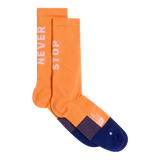 The North Face - Never Stop Trail Run Crew Sock Papaya/Bold unisex - WHITE/FIERYRED - vista principale