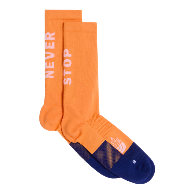 The North Face - Never Stop Trail Run Crew Sock Papaya/Bold unisex - WHITE/FIERYRED - vista principale