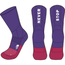 The North Face - Never Stop Trail Run Crew Sock Papaya/Bold unisex - Purple - vista principale