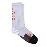 The North Face - Never Stop Trail Run Crew Sock Papaya/Bold unisex - TNF White/Acrylic Orang - vista principale