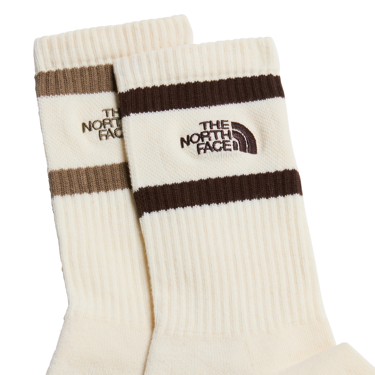 The North Face - Everyday Crew Heritage Stripe Sock -2P Raw unisex - WHITE/WHITE/WHI - vista alternativa 1