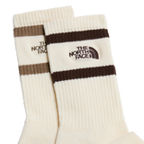 The North Face - Everyday Crew Heritage Stripe Sock -2P Raw unisex - WHITE/WHITE/WHI - vista alternativa 1