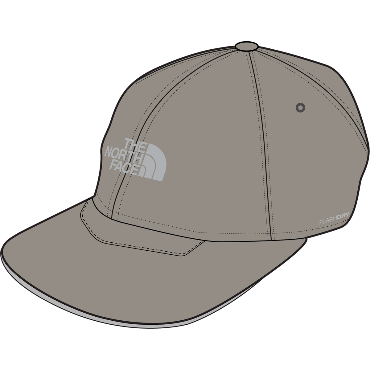 The North Face - Flex Flashdry Hat unisex - Grey - vista alternativa 10