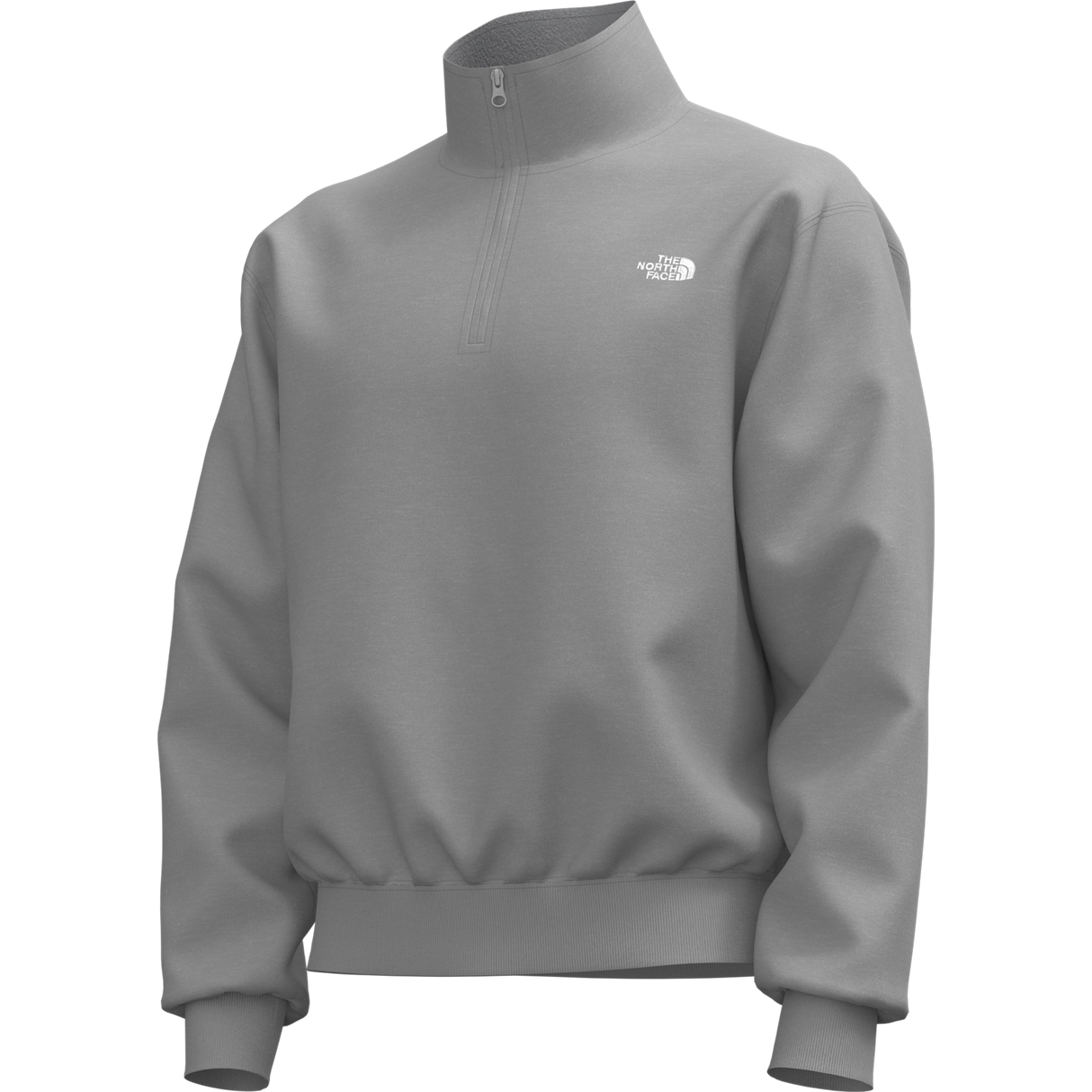 The North Face - Tnf Essential Simple Dome Rlx 1/4 Zip da uomo - TNF Pale Grey Heather - vista alternativa 12