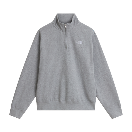 The North Face - Tnf Essential Simple Dome Rlx 1/4 Zip da uomo - TNF Pale Grey Heather - vista principale