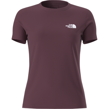 The North Face - Evolution Simple Dome Slm Short Sleeve da donna - Burgundy Crush - vista alternativa 10
