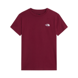 The North Face - Evolution Simple Dome Slm Short Sleeve da donna - Burgundy Crush - vista principale