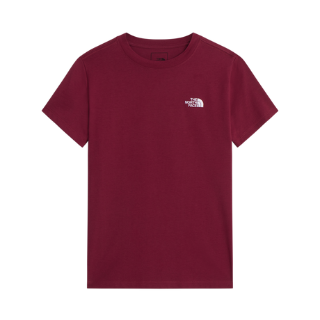 The North Face - Evolution Simple Dome Slm Short Sleeve da donna - Burgundy Crush - vista principale