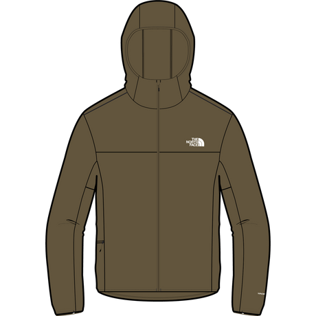 The North Face - Fontanales Wind Jacket Caraway Seed da uomo - TNFBLK/BRNNRABL - vista alternativa 10