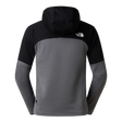 The North Face - Polartec Powergrid Stormgap Hoodie da uomo - SMOKED PEARL/TNF BLACK - vista alternativa 1