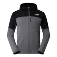 The North Face - Polartec Powergrid Stormgap Hoodie da uomo - SMOKED PEARL/TNF BLACK - vista principale