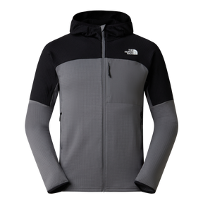 The North Face - Polartec Powergrid Stormgap Hoodie da uomo - SMOKED PEARL/TNF BLACK - vista principale