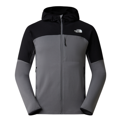 The North Face - Polartec Powergrid Stormgap Hoodie da uomo - SMOKED PEARL/TNF BLACK - vista principale