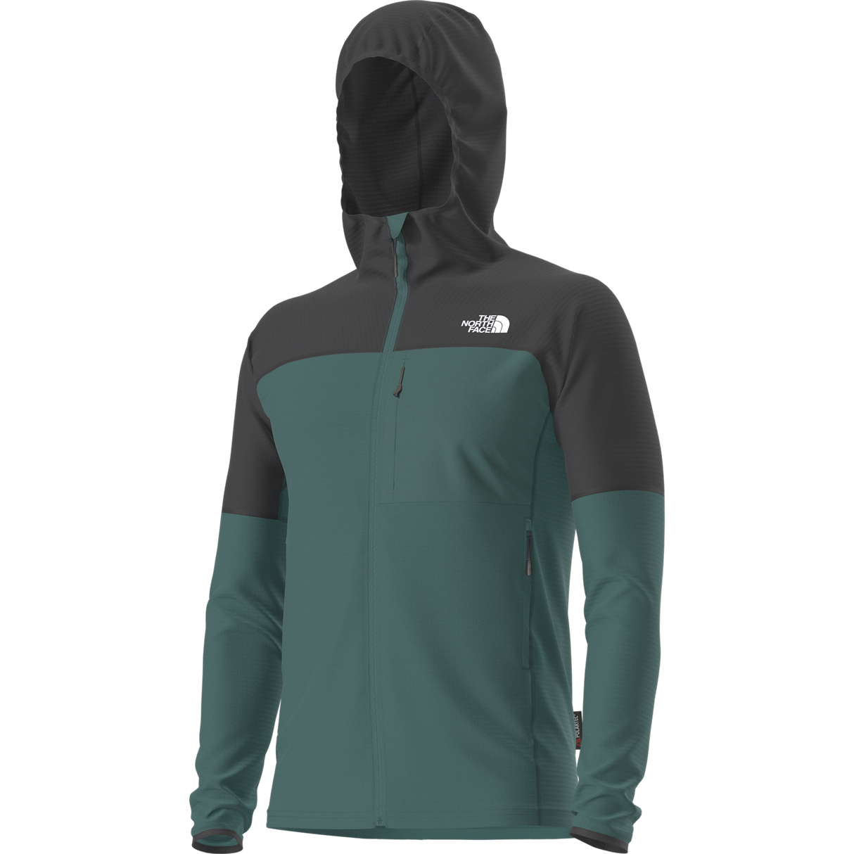 The North Face - Polartec Powergrid Stormgap Hoodie da uomo - Pacific Teal/TNF Black - vista alternativa 12