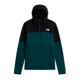 The North Face - Polartec Powergrid Stormgap Hoodie da uomo - Pacific Teal/TNF Black - vista principale