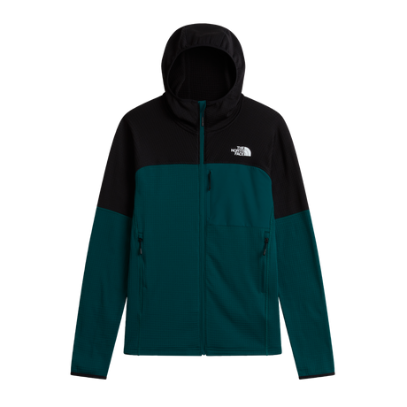 The North Face - Polartec Powergrid Stormgap Hoodie da uomo - Pacific Teal/TNF Black - vista principale