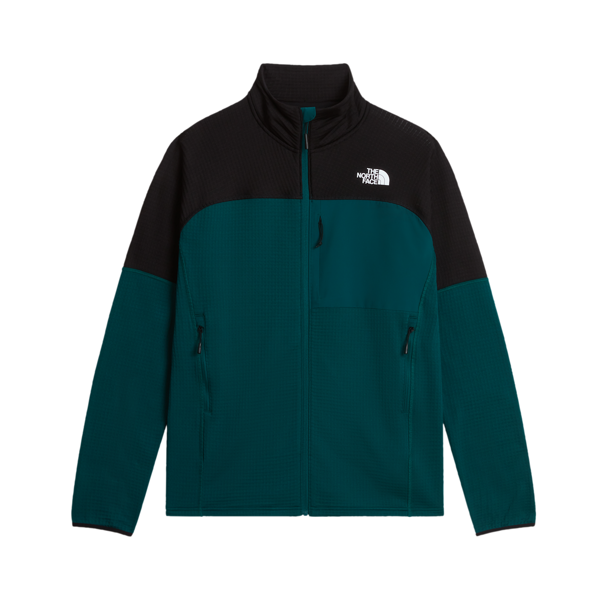 The North Face - Polartec Powergrid Stormgap Jacket da uomo - Pacific Teal/TNF Black - vista principale