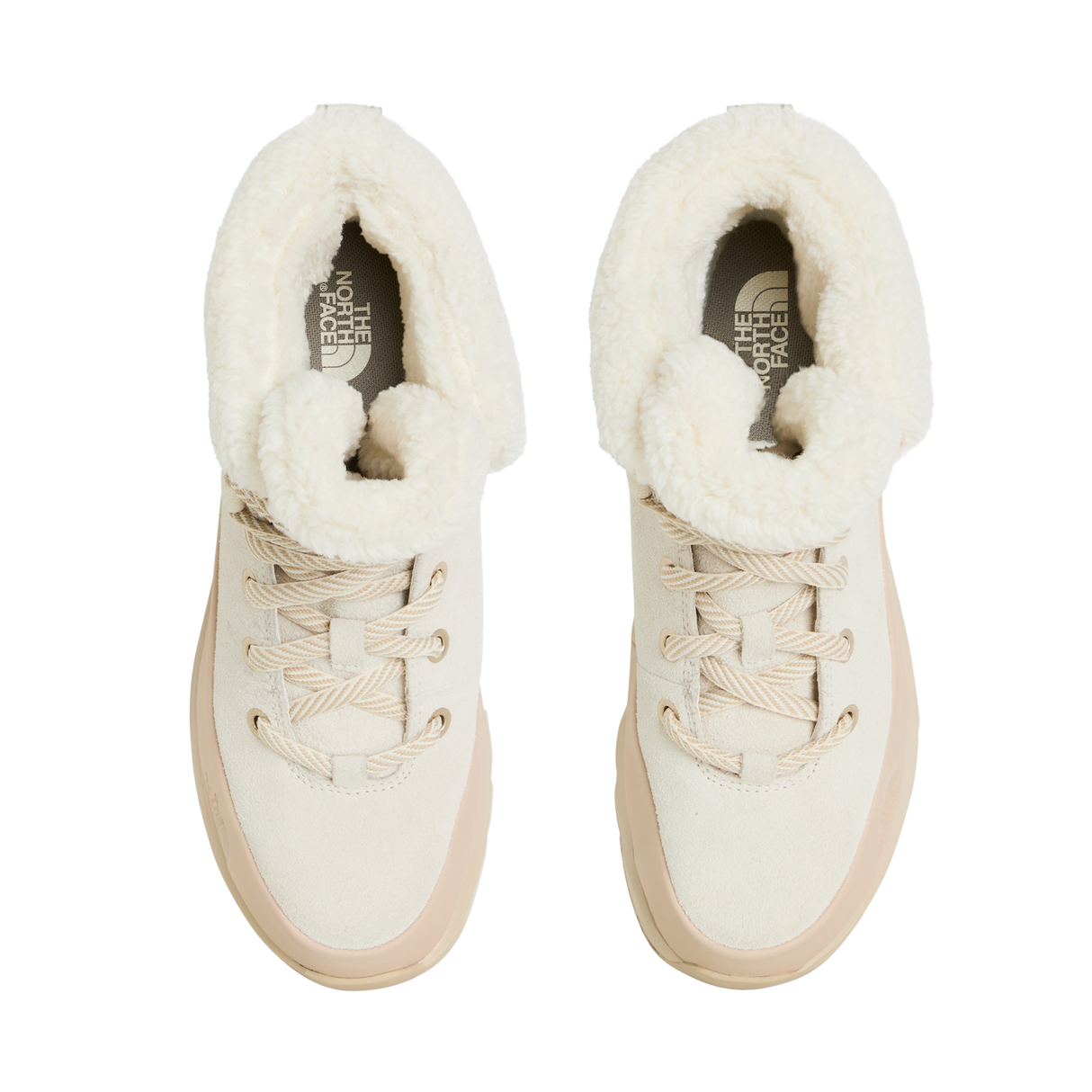 The North Face - Thermoball Leather Lace Up Wp da donna - WHITE DUNE/TIMELESS TAU - vista alternativa 1