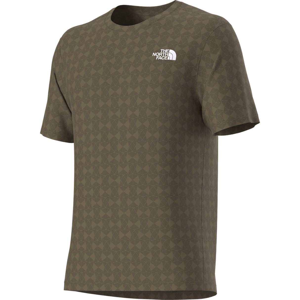 The North Face - 24/7 Pentadome Embossed Reg SS Tee Caraway da uomo - TNFBLK/BRNNRABL - vista alternativa 12