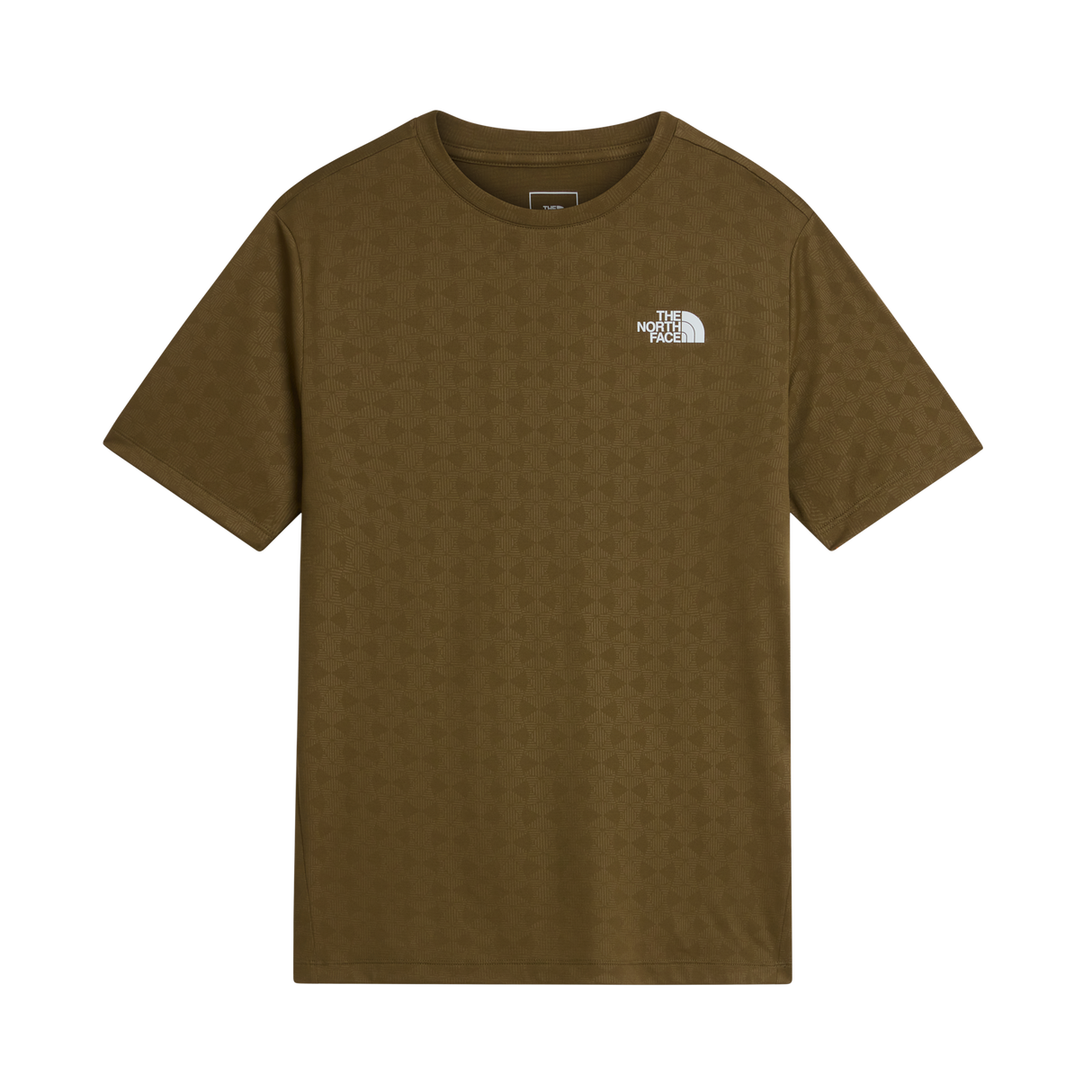 The North Face - 24/7 Pentadome Embossed Reg SS Tee Caraway da uomo - TNFBLK/BRNNRABL - vista principale