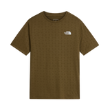 The North Face - 24/7 Pentadome Embossed Reg SS Tee Caraway da uomo - TNFBLK/BRNNRABL - vista principale