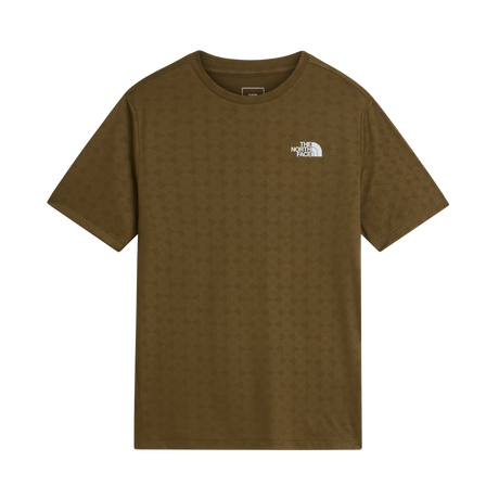 The North Face - 24/7 Pentadome Embossed Reg SS Tee Caraway da uomo - TNFBLK/BRNNRABL - vista principale