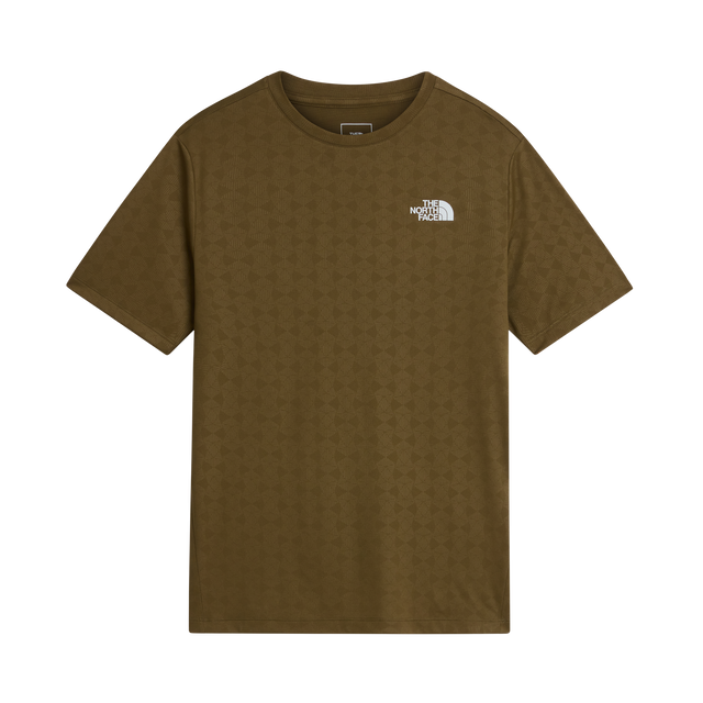 The North Face - 24/7 Pentadome Embossed Reg SS Tee Caraway da uomo - TNFBLK/BRNNRABL - vista principale
