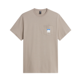 The North Face - Mountain Logo Rlx Ss Tee-graphic da uomo - Stone Slab - vista principale