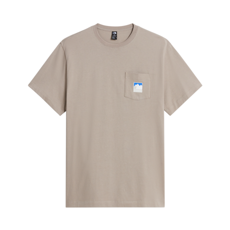 The North Face - Mountain Logo Rlx Ss Tee-graphic da uomo - Stone Slab - vista principale